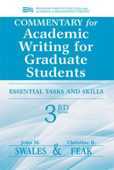 Commentary For Academic Writing For Graduate Students