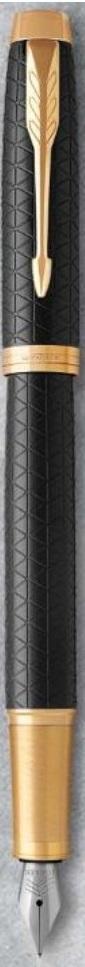 Parker Im Premium Black Gold Finish Fountain Pen