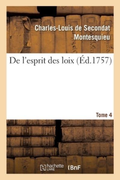 De L'Esprit Des Loix