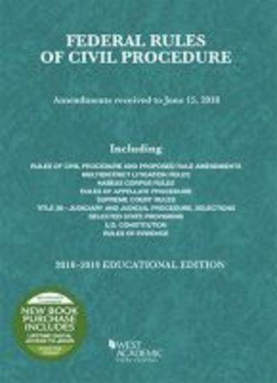 Federal Rules of Civil Procedure, Educational Edition, 2018-