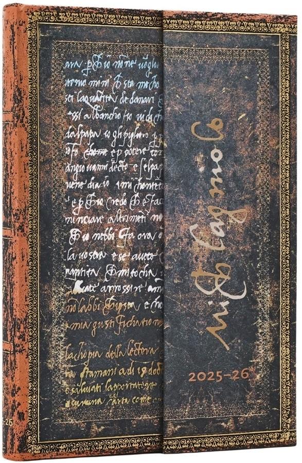 Paperblanks 25/26 Michelangelo Handwriting 18 Month Diary