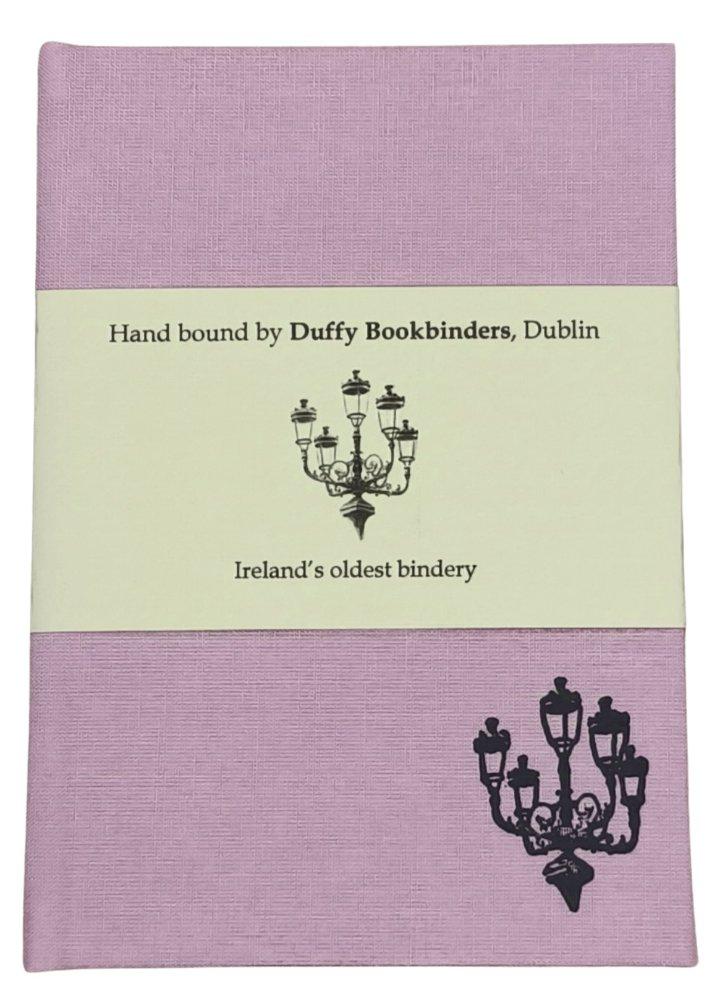 Duffy Bookbinders Pale Pink A6 Five Lamps Notebook