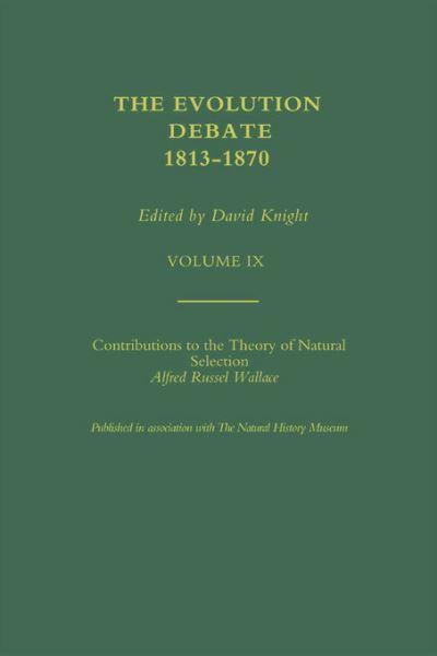 The Evolution Debate, 1813-1870