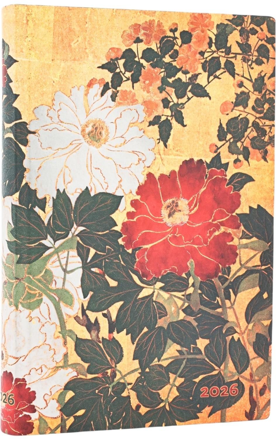 Paperblanks 2026 Natsu (Rinpa Florals) 12M Flexis Hor Mini