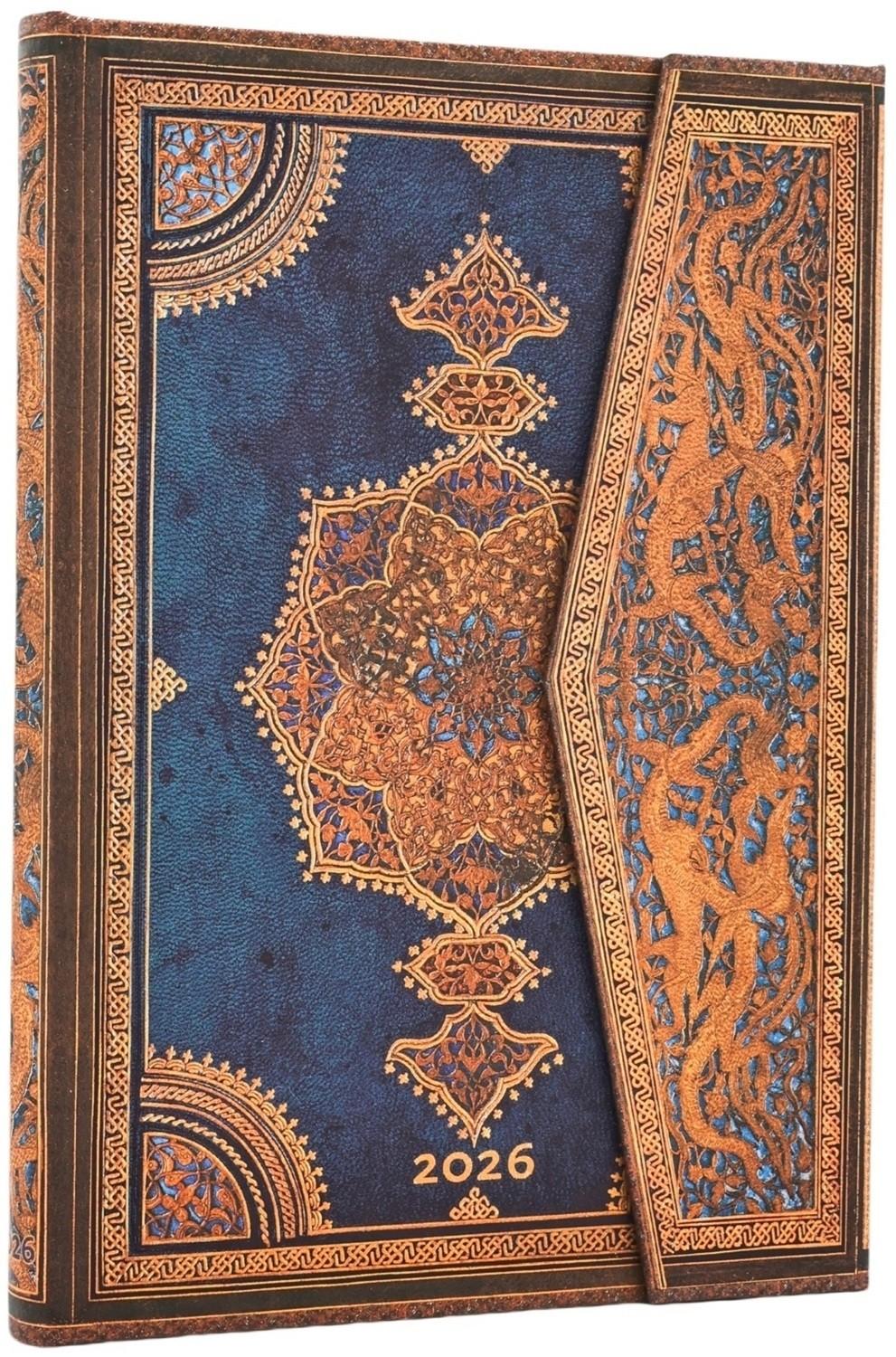 Paperblanks 2026 Safavid Indigo 12M Verso Midi