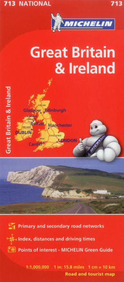 Great Britain & Ireland 2023 - Michelin National Map 713