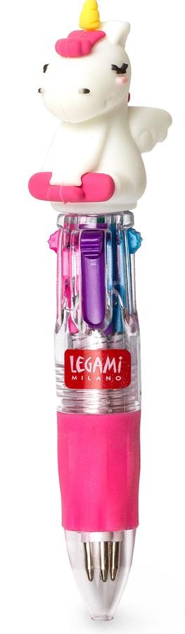 LEGAMI 4-Colour Mini Ballpoint Pen - UNICORN