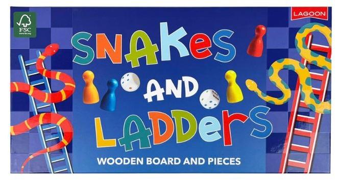 Wooden Snakes & Ladders