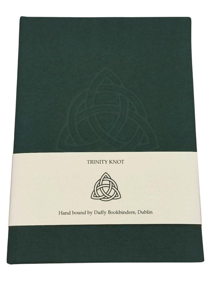 Duffy Bookbinders Green A5 Trinity Knot Notebook