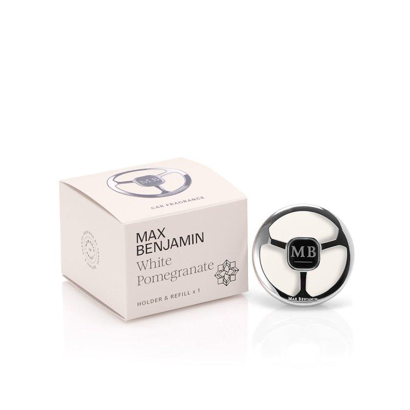 Max Benjamin Car Fragrance Dispenser & Refill White Pomegran