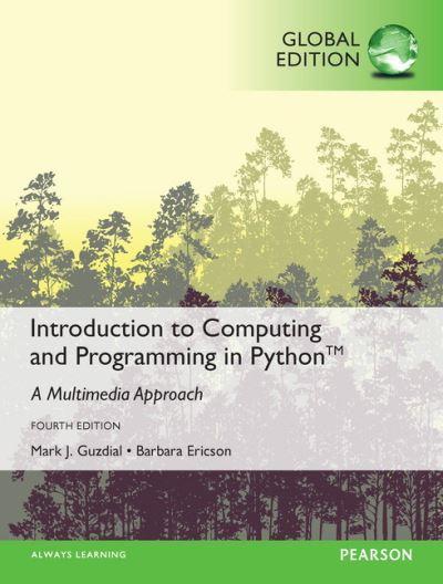 Introduction To Computing and Programming in Python