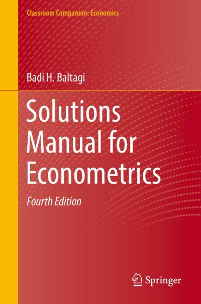 Solutions Manual For Econometrics