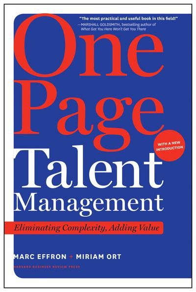 One Page Talent Management