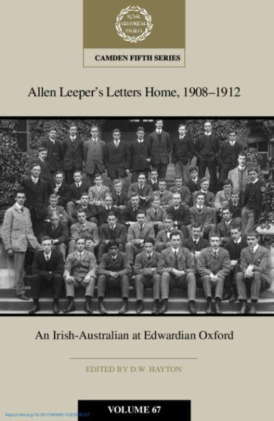 Allen Leeper's Letters Home, 1908-1912