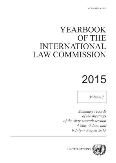 Yearbook of the International Law Commission 2015