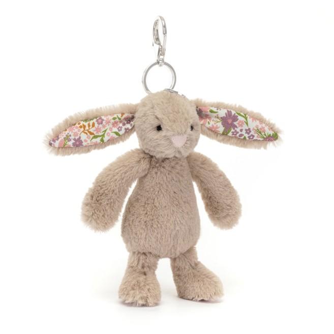Jellycat: Blossom Beige Bunny 'Petal' Bag Charm