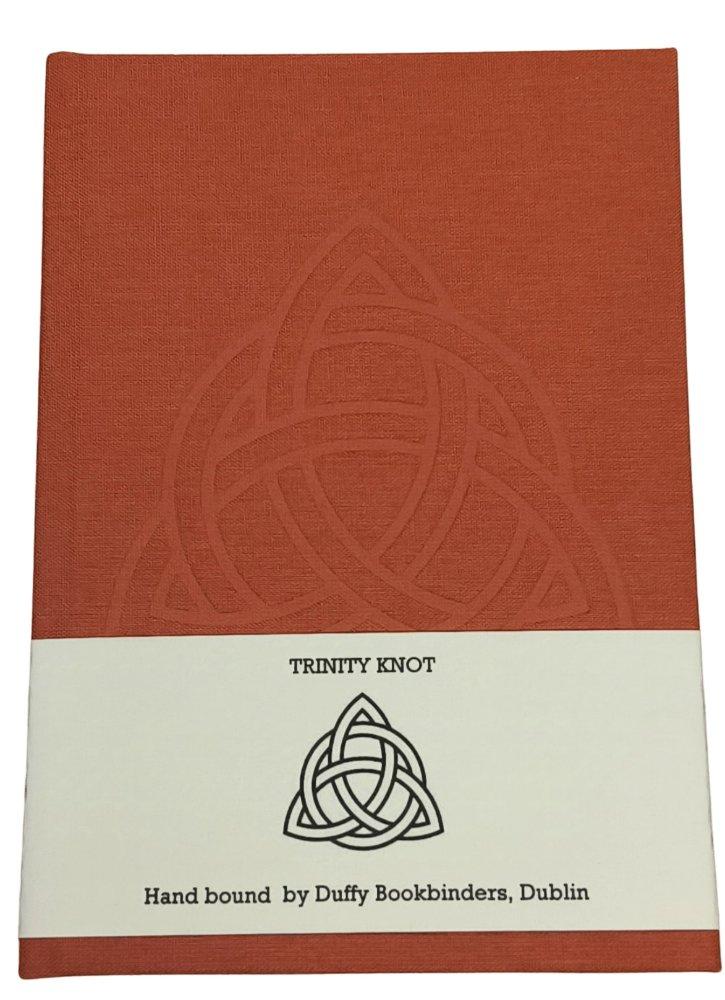 Duffy Bookbinders Burnt Orange A6 Trinity Knot Notebook