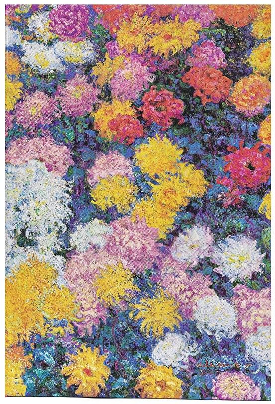 Paperblanks Monets Chrysanthemums Lined Midi Notebook