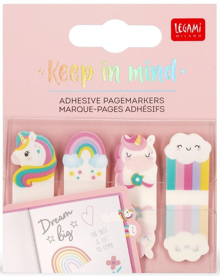 LEGAMI Adhesive Page Markers Set - UNICORN