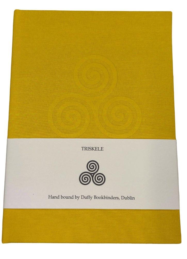 Duffy Bookbinders Sun Yellow A5 Triskele Notebook