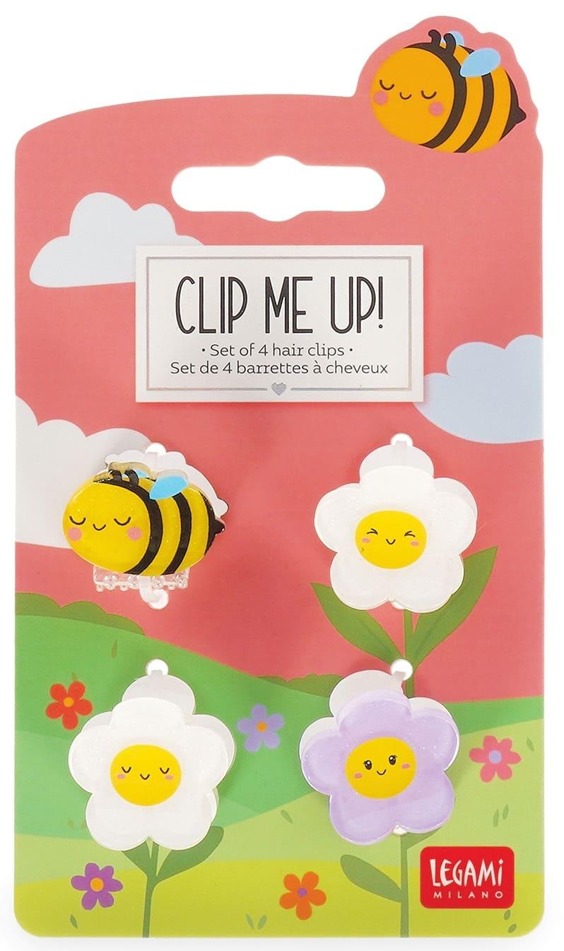 LEGAMI  Mini Hairclips 4 Pack - BEE