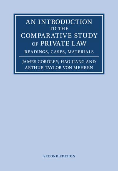 An Introduction To the Comparative Study of Private Law