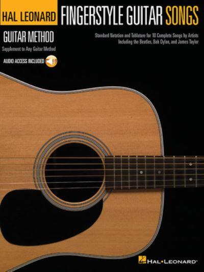 Hal Leonard Guitar Method Fingerstyle Guitar Songs Gtr Tab Book/Audio
