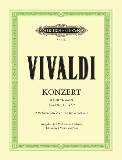 Concerto in D Minor Op. 3 No. 11 (RV 565) (Edition For 2 Violins and Piano)