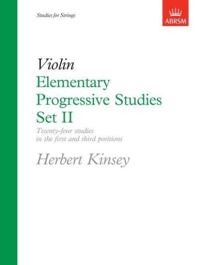 Elementary Progressive Studies, Set II For Violin