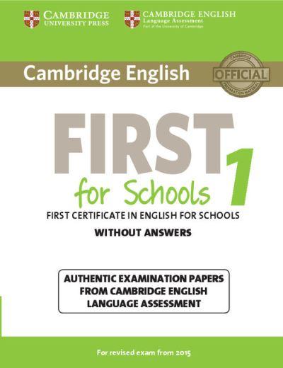 Cambridge English First For Schools 1. Student's Book Without Answers