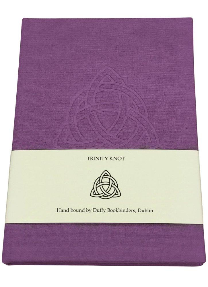 Duffy Bookbinders Purple A5 Trinity Knot Notebook