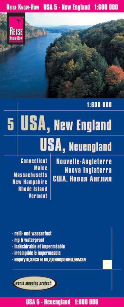 USA 05, New England (1:600.000) : Connecticut, Maine, Massachusetts, New Hampshire, Rhode Island, Vermont