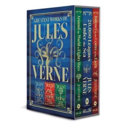 Greatest Works of Jules Verne: 20,000 Leagues Under the Sea, Journey To the Centre of the Earth, Around the World in Eighty Days (Deluxe Hardbound Edition | Boxed Set)
