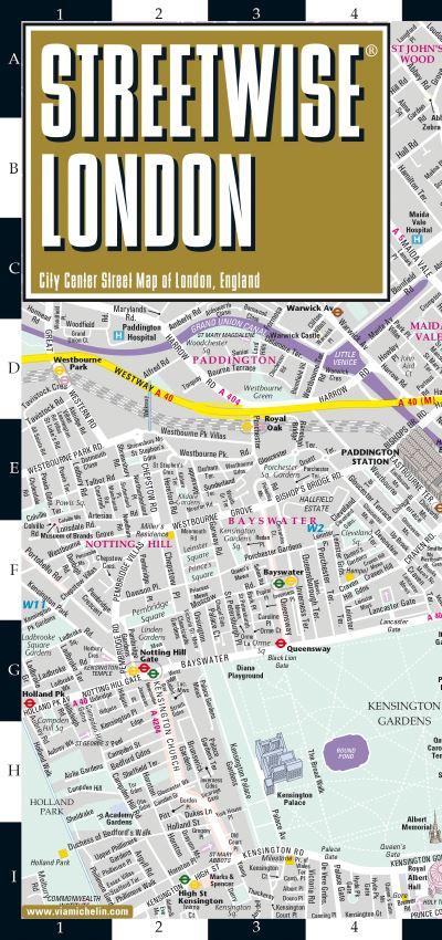 Streetwise London Map - Laminated City Center Street Map of