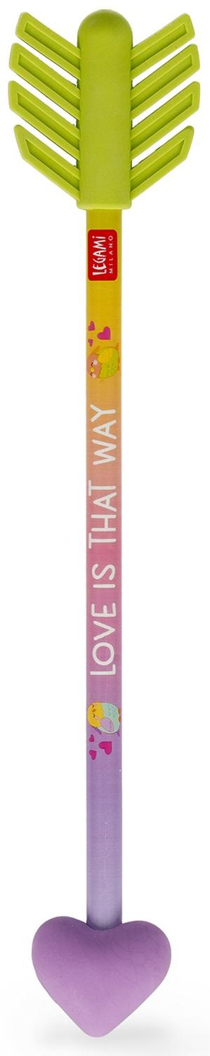 Legami Pencil With 2 Scented Erasers - Go Cupid!