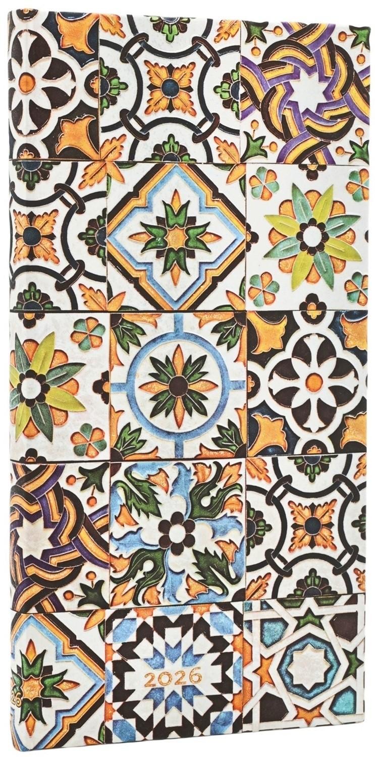 Paperblanks 2026 Portuguese Tiles 12-Month Horizontal Diary