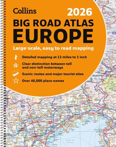 2026 Philip's Big Road Atlas Europe