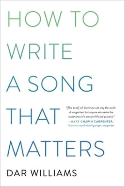 How To Write a Song That Matters