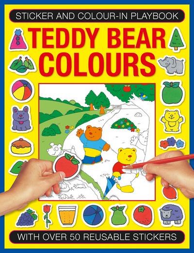 Sticker And Color-In Playbook: Teddy Bear Colors
