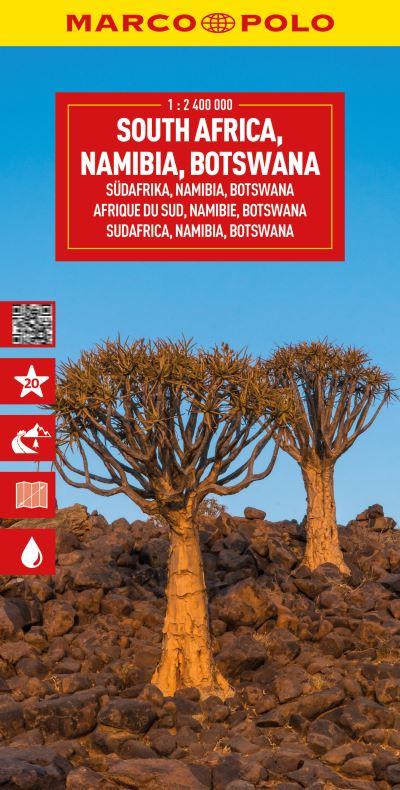 South Africa, Namibia &#38; Botswana Marco Polo Map
