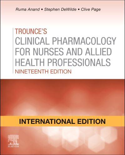 Trounces Pharmacology For Nurses and Allied Health Professio
