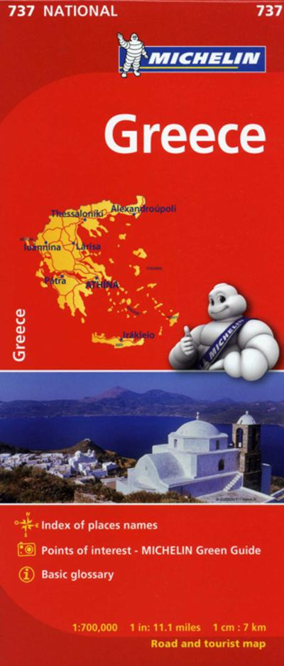 Michelin Greece Map 737
