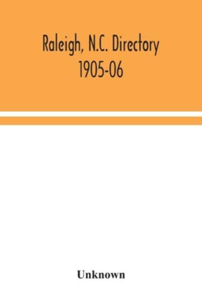 Raleigh, N.C. Directory 1905-06