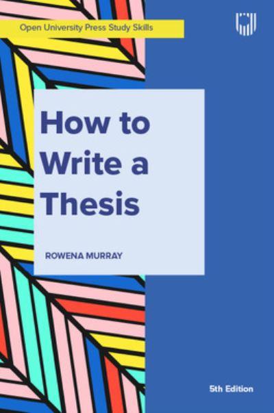 How To Write a Thesis