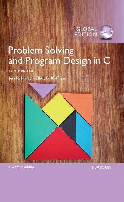 Problem Solving and Program Design in C