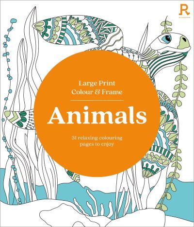 Large Print Colour & Frame - Animals (Colouring Book For Adu
