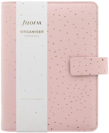 Filofax Personal Confetti Rose Quartz Organiser
