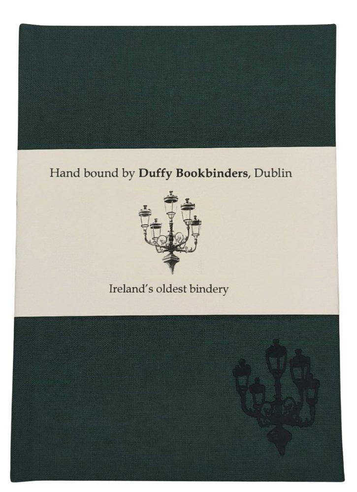 Duffy Bookbinders Green A6 Five Lamps Notebook