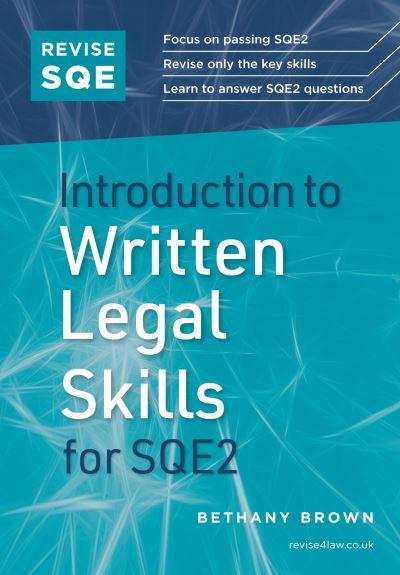 Introduction To Written Legal Skills For SQE2