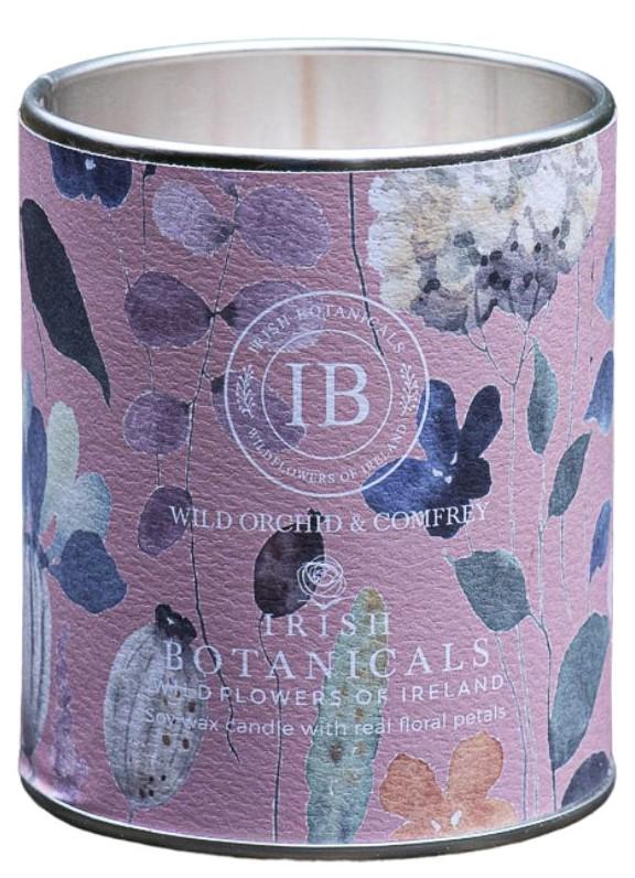 IRISH BOTANICALS Wild Orchid & Comfrey Tin Candle